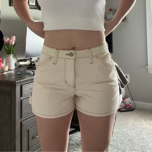 dickies cream carpenter shorts